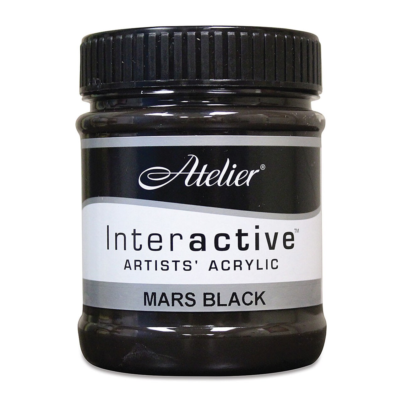 Chroma Atelier Interactive Artists' Acrylics - Mars Black, 250 ml jar